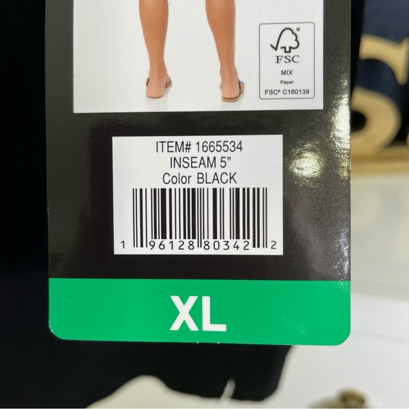 NWT black linen blend shorts XL - Picture 4 of 8